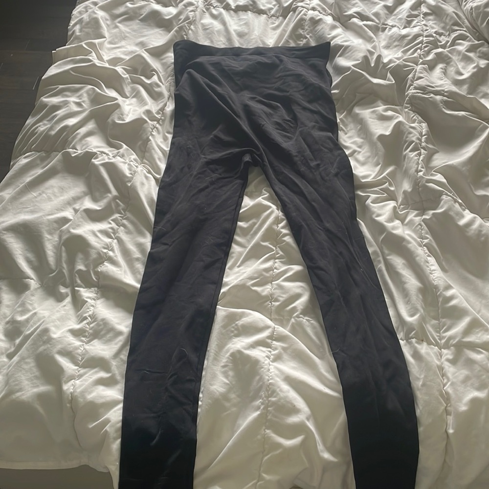 Black maternity leggings